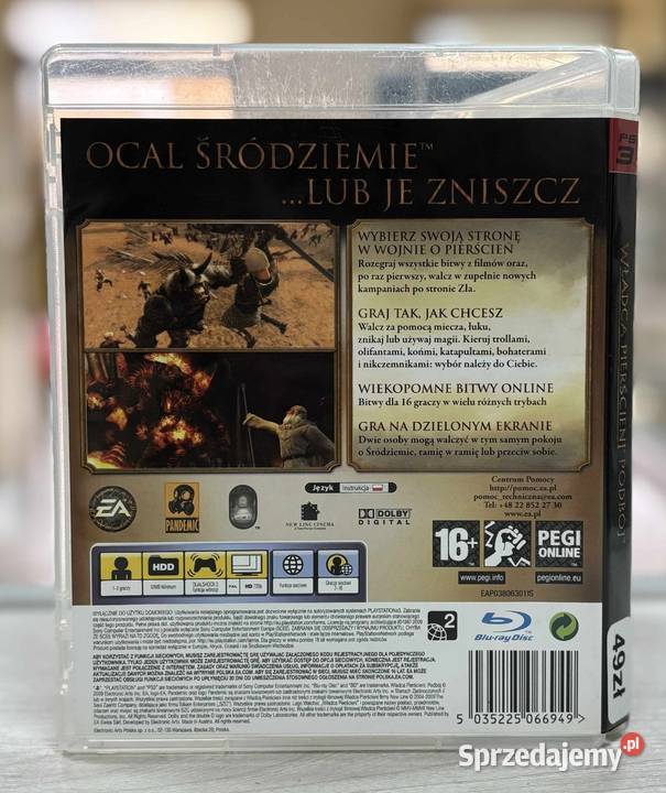 Gra 3 Władca Pierścieni Podbój warmińsko-mazurskie Elbląg sprzedam