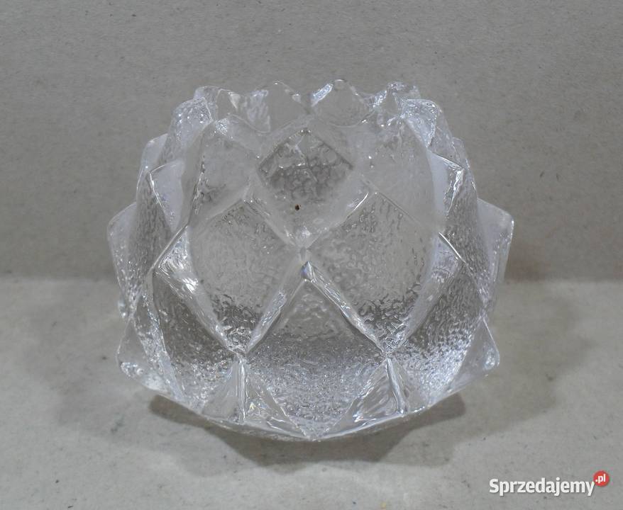 Orrefors Świeczniki Krystałowe Kotte Szyszka 2