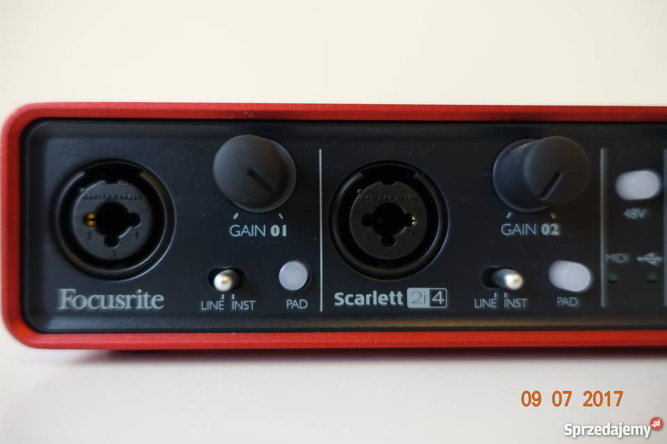 Sprzedam Focusrite Scarlet 2i4 interfejs audio Warszawa sprzedam