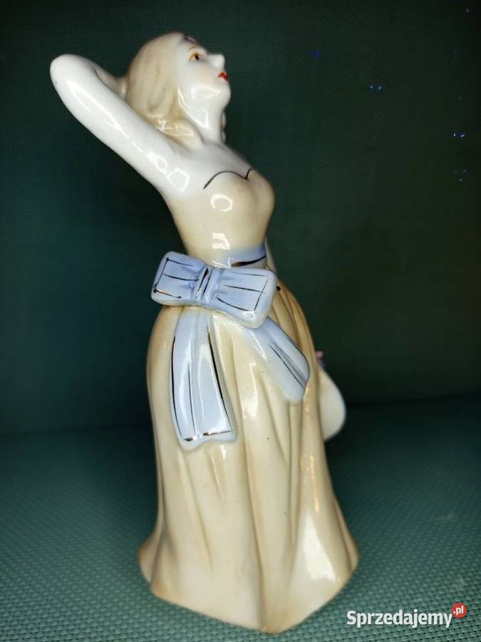 Porcelanowa figurka eleganckiej damy z Antyki, Sztuka, Kolekcje Warszawa sprzedam
