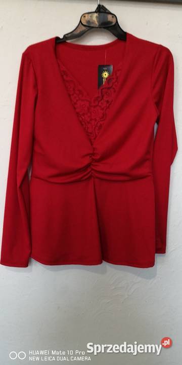 Damska bluzka czerwony łódzkie sprzedam