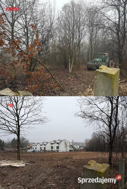 Mulczer leśny wgłębny powierzchniowy Karczowanie Miechów