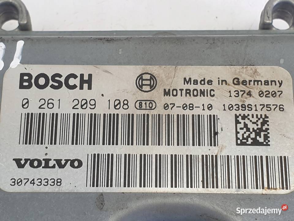 Volvo V70 III 25 T STEROWNIK SILNIKA 0261209108 lubelskie Chełm