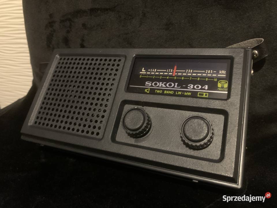 Radio Sokół 304 w kartonie Z dokumentami Antyki