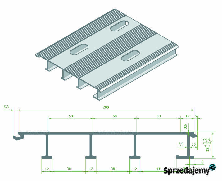 Deska podłogowa ALU 210x20 Laweta Najazd 4wzm kujawsko-pomorskie Lubanie sprzedam