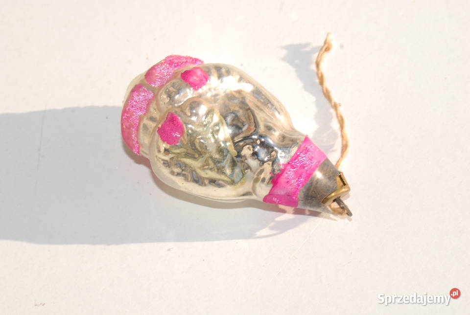 Stara bombka bańka ozdoba choinkowa Mikołaj Cieszyn