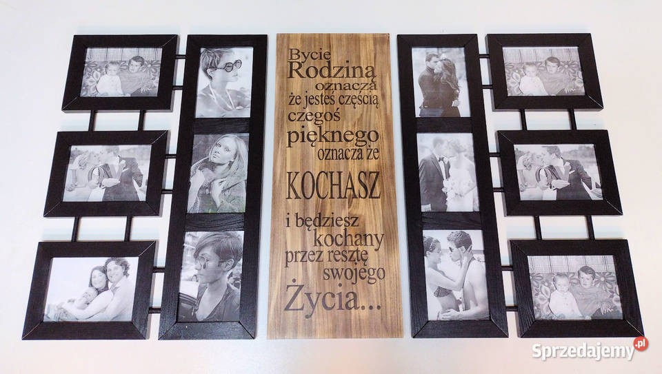 Multirama z drewna zestaw Ramek na zdjęcia 13x18 mazowieckie Warszawa