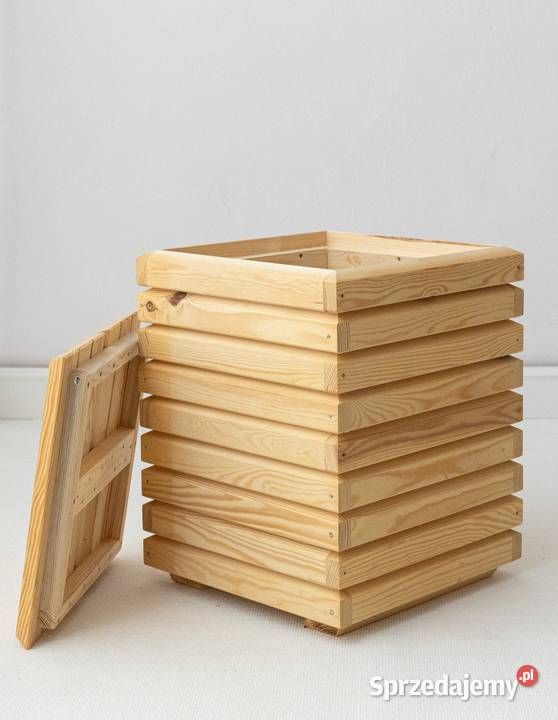Pufa drewniana ogrodowa siedzisko kufer skrzynia Kalety sprzedam