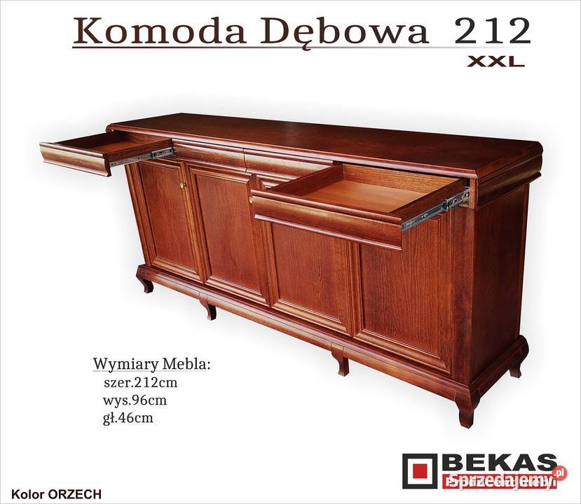 Śliczna Komoda Fala 120 2S2D Drewno Wiśnia Gniezno sprzedam