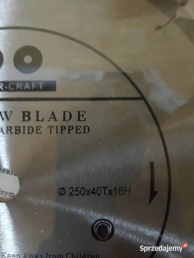 TARCZA WIDIOWA DO DREWNA 250 x 16mm 40T PIŁA Narzędzia Głogowa
