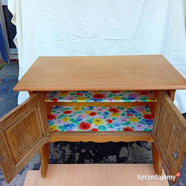 Szafka Stojąca Drewniana Stylowa Meble Drewniane