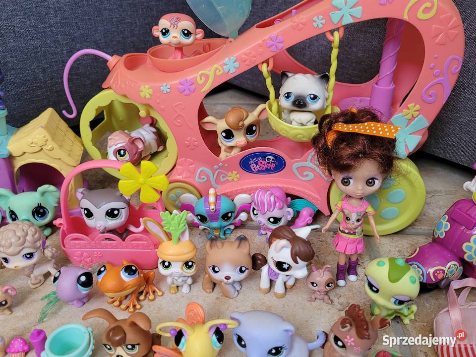 Littlest Pet Shop zestaw 32 LPS dodatki autko wielkopolskie Środa Wielkopolska