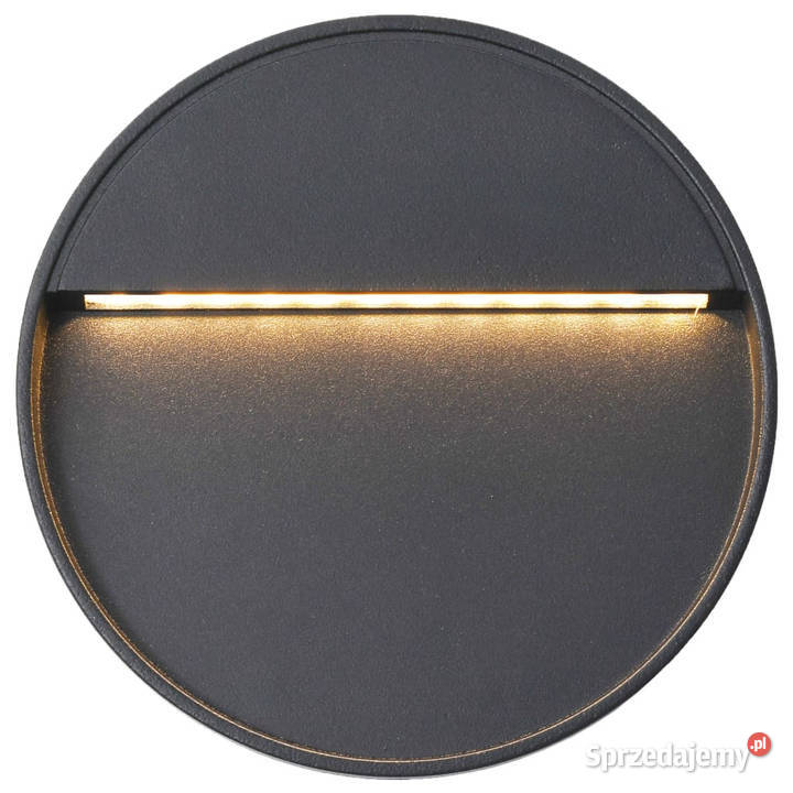 Lampy ścienne zewnętrzne LED 2 3 W czarne mazowieckie Warszawa