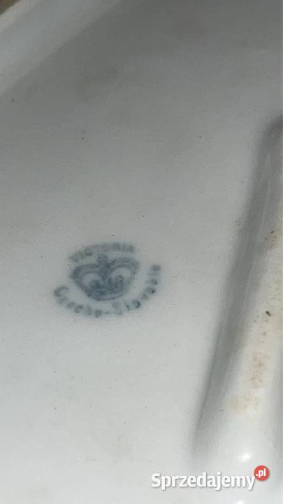Paterka Victoria Czecho slovacja Biała porcelana