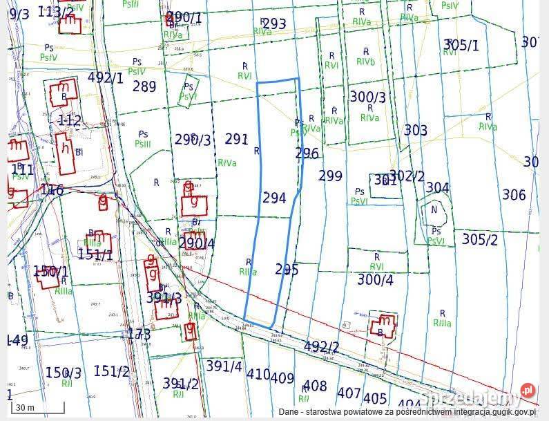 Działka budowlana Sądkowa 27ar Sprzedaż Jasło
