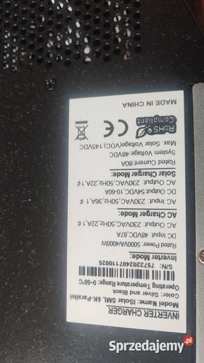 Inwerter hybrydowy falownik solarny EASUN 5Kw Książ Wielkopolski