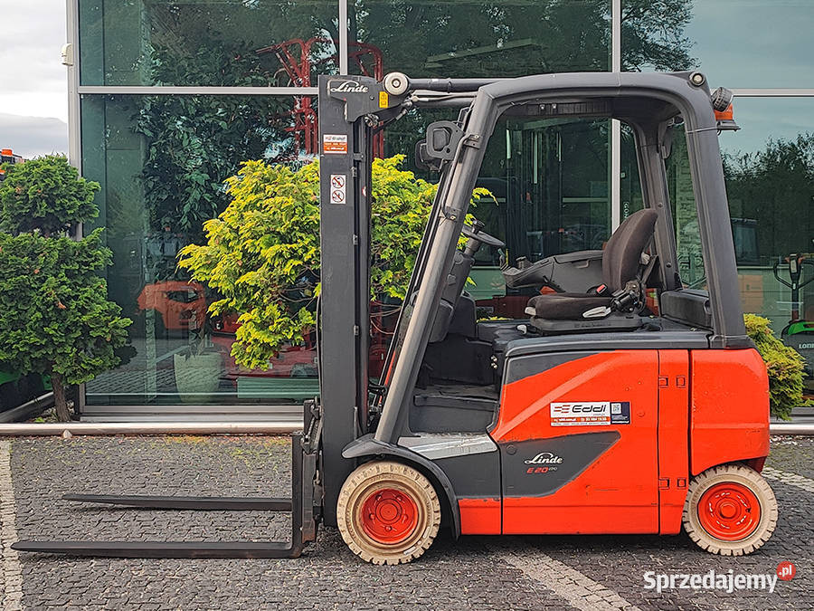Wózek widłowy elektryczny Linde E20PH02 triplex Kęty