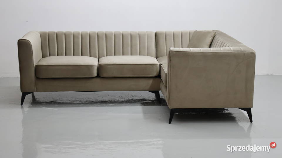 TŁL Narożnik nowoczesny design ciemny beż Poznań