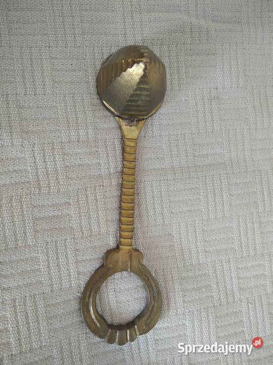 Stara miedziana łyżeczka stożek gasidło do świec