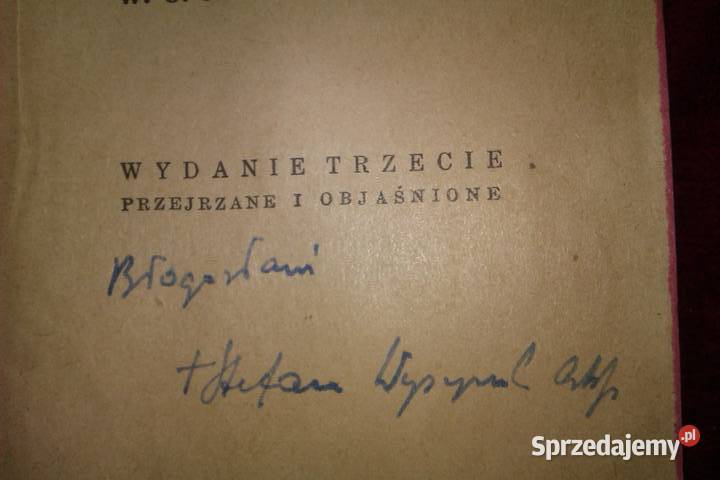 NT WOJaKUBA WUJKA TJ z 1951 z dedykcją Prymasa mazowieckie Warszawa