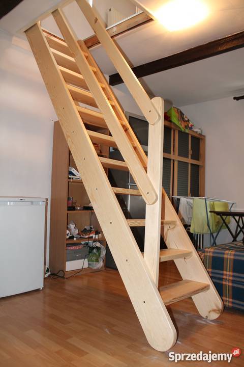 DREWNIANE SCHODY SOSNOWE REGULOWANE Młynarskie Łuków