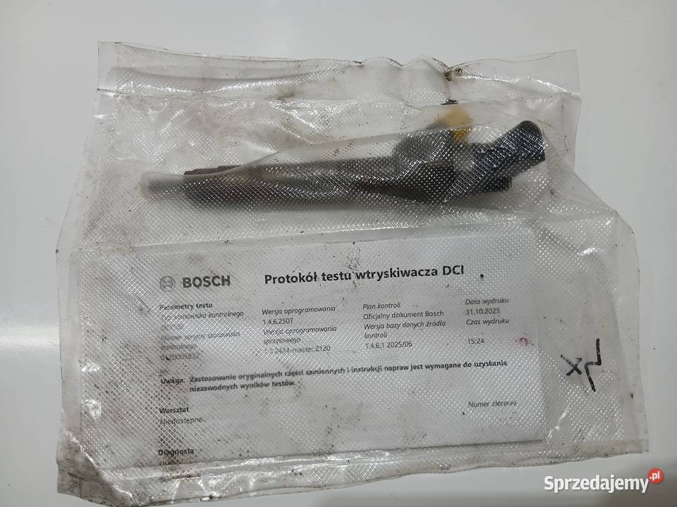WTRYSKIWACZ BMW F10 20 D 0445110382 Strzyżewice