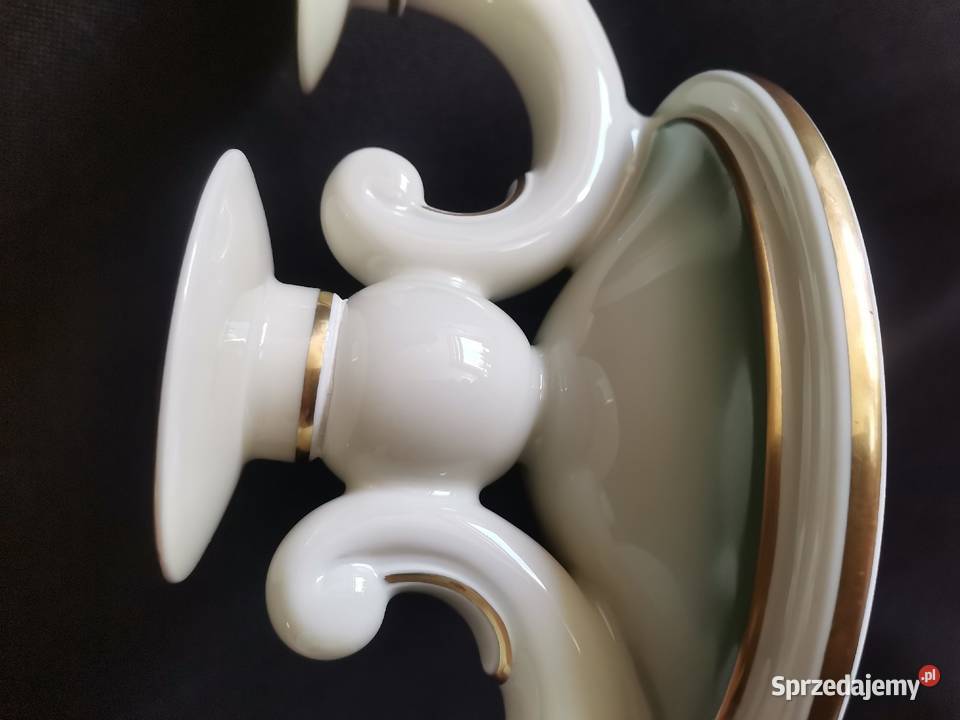 Stary duży świecznik porcelana Rosenthal Art