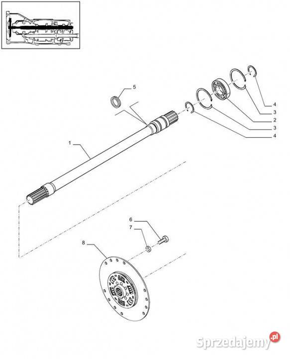 Holland T6010 Wałek 47134578 Jastrzębniki