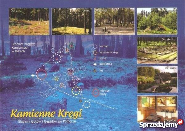 POCZTÓWKA POMORZE KAMIENNE KRĘGI Bytów