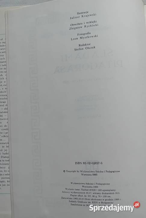 Szczepan Jeleński Śladami Pitagorasa WSiP 1988 r Koźminek