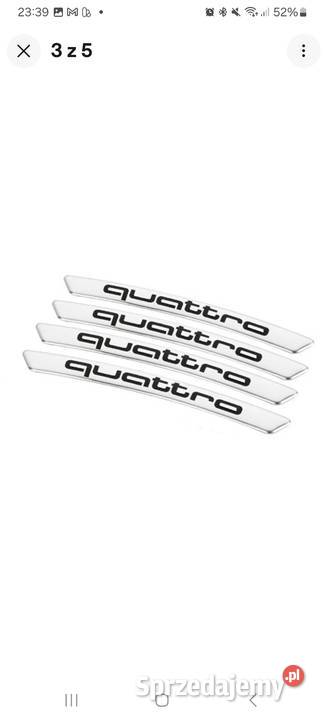 Quattro Logo na felgi Set 4 sztuki Opole