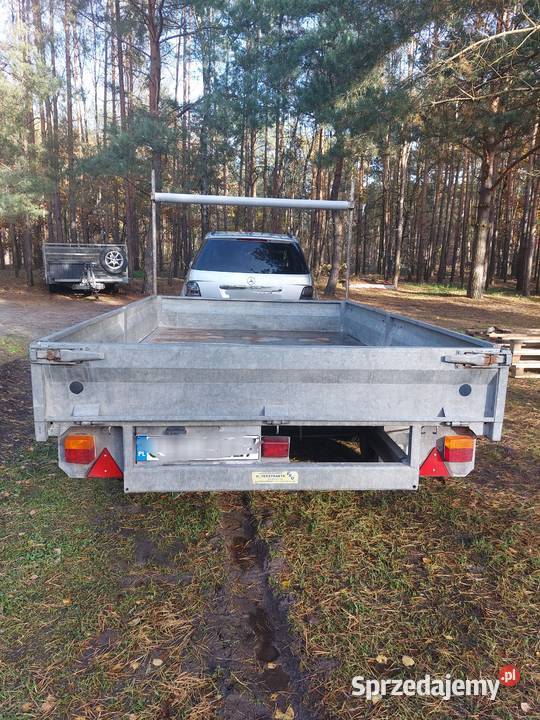 Przyczepka samochodowa dwuosiowa 2 tony burtowe Toruń
