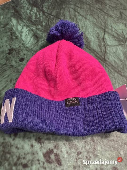 Czapka zimowa z pomponem unisex kolorowa beanie Uniseks