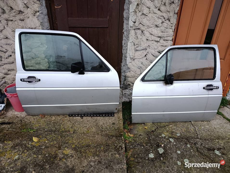 Drzwi przednie lewe prawe VW Golf 2 3D zielona Cieszyn