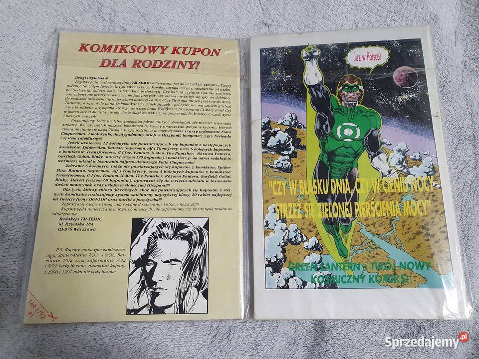 Tarzan zestaw 2 komiksów TMSemic 1992 Gdynia