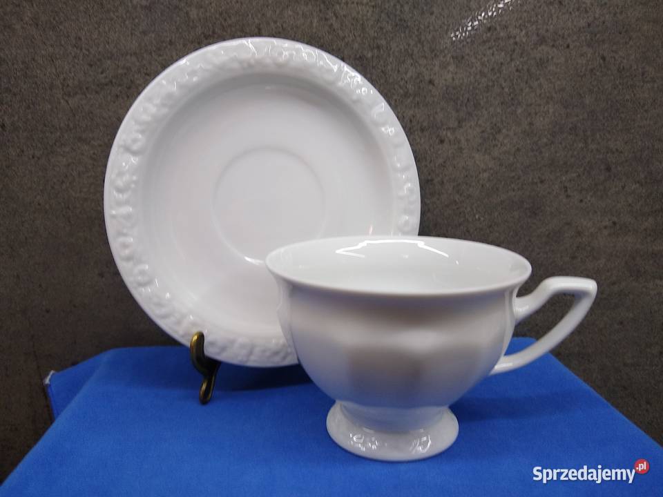 Filiżanka spodek Rosenthal Biała Maria Antyki, Sztuka, Kolekcje Kalisz