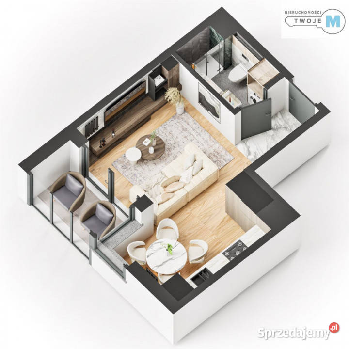sprzedaży mieszkania Kielce 2624m2 1 pokój 26.24m2