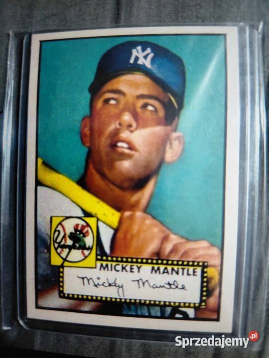 Karta Michey Mantle Rookie Card 311 1952 Reprint śląskie