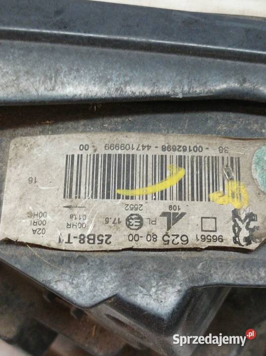 LAMPA PRZÓD LEWA EU 9656162580 Peugeot 308 I Rok produkcji 2008