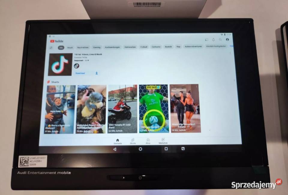 TABLETY AUDI RSE III ANDROID 4m0051700f NOWY 2 kujawsko-pomorskie Stajenczynki