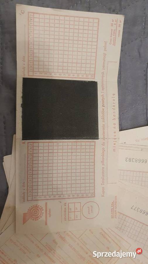 Stare kupony lotto i toto sportowe Warszawa