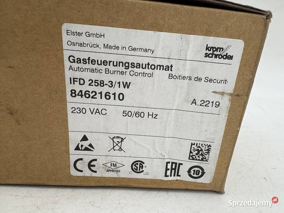Kromschroder IFD 25831W 84621610 Automat Warszawa sprzedam