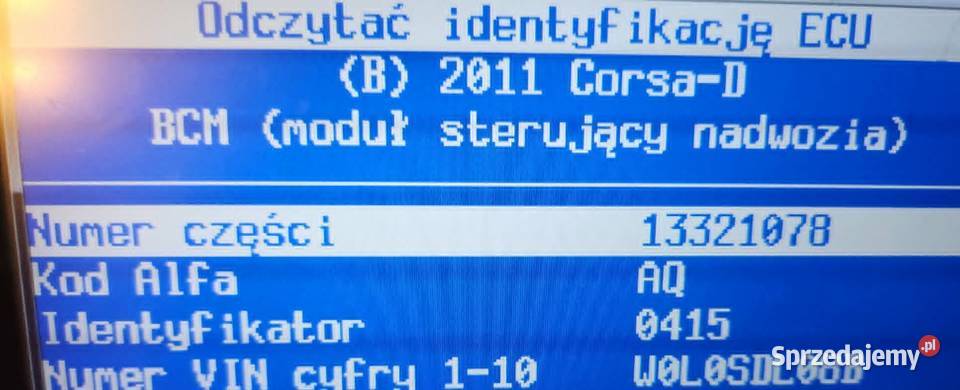 BCM Opel Corsa D 13321078 AQ Wylogowany śląskie Mysłowice