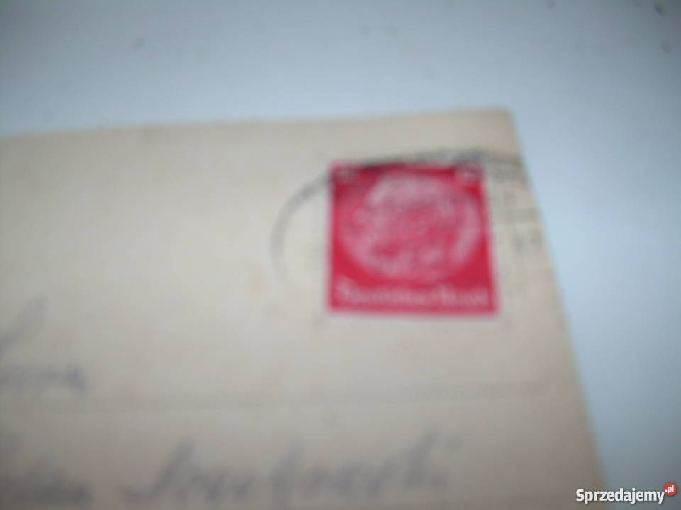 Karta z 1942 r znaczek stęplowany Warszawa