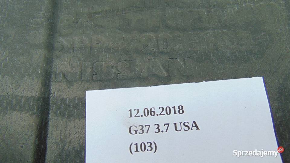 OSŁONA BAGAŻNIKA INFINITI G37 0713 Wyposażenie wnętrza Nowy Tomyśl sprzedam