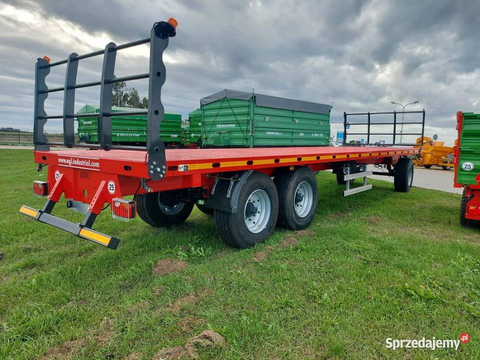 Przyczepa do bel platforma AGL 3osie do balotów Przyczepy rolnicze Rząśno sprzedam