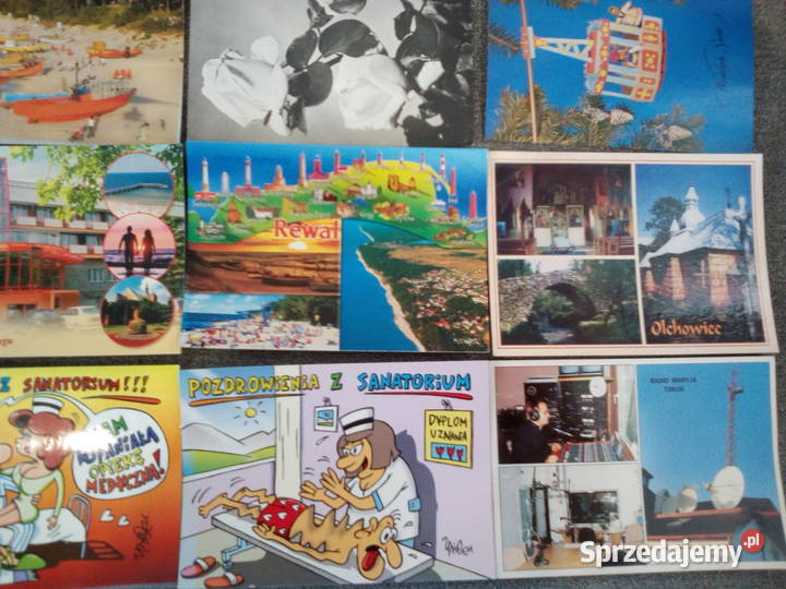 Stare widokówki czyste nieopisane Kąty Wrocławskie