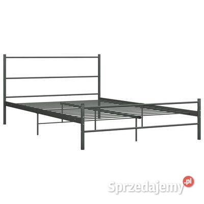 vidaXL Rama łóżka szara metalowa 160 x 200 Warszawa