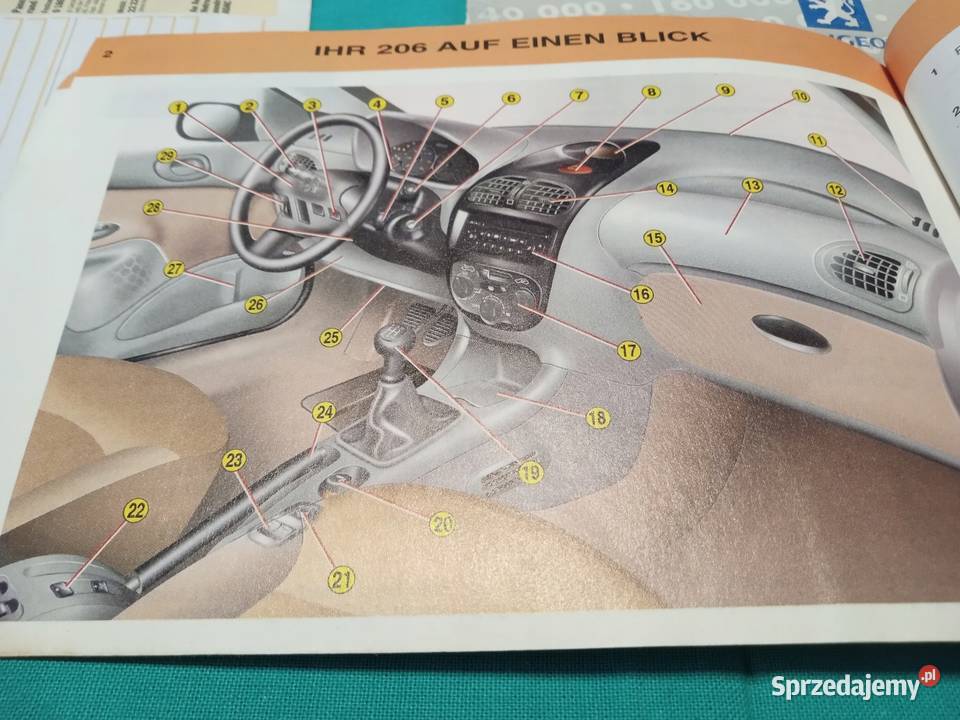 PEUGEOT 206 Instrukcja Obsługi książka serwisowa Łódź sprzedam