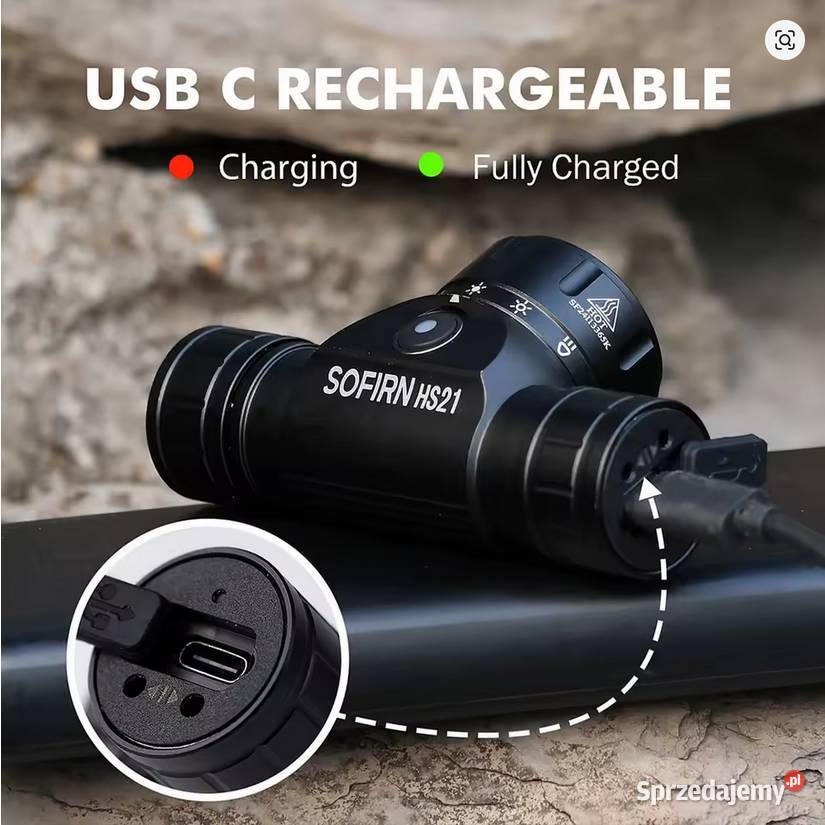 Latarka czołowa SOFIRN HS21 LED nocne wędkowanie sprzedam